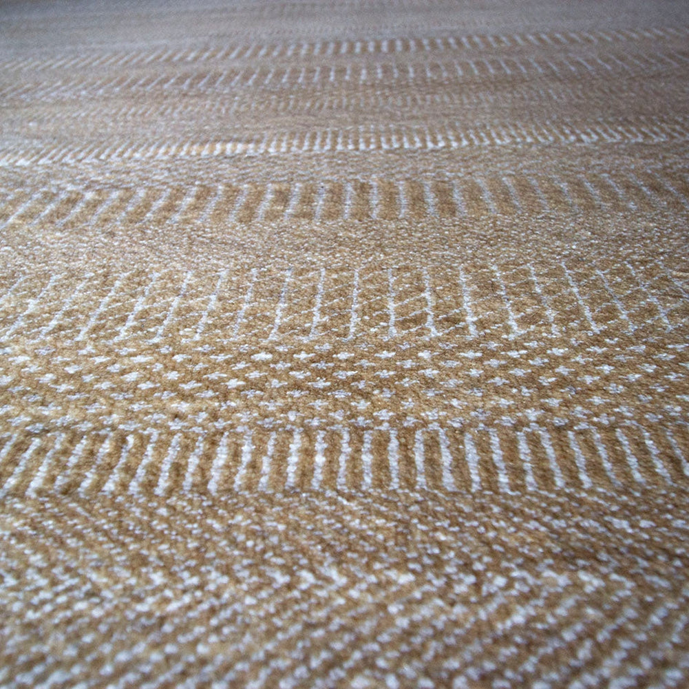 Grass Gold Hand Knotted Rug 8'2