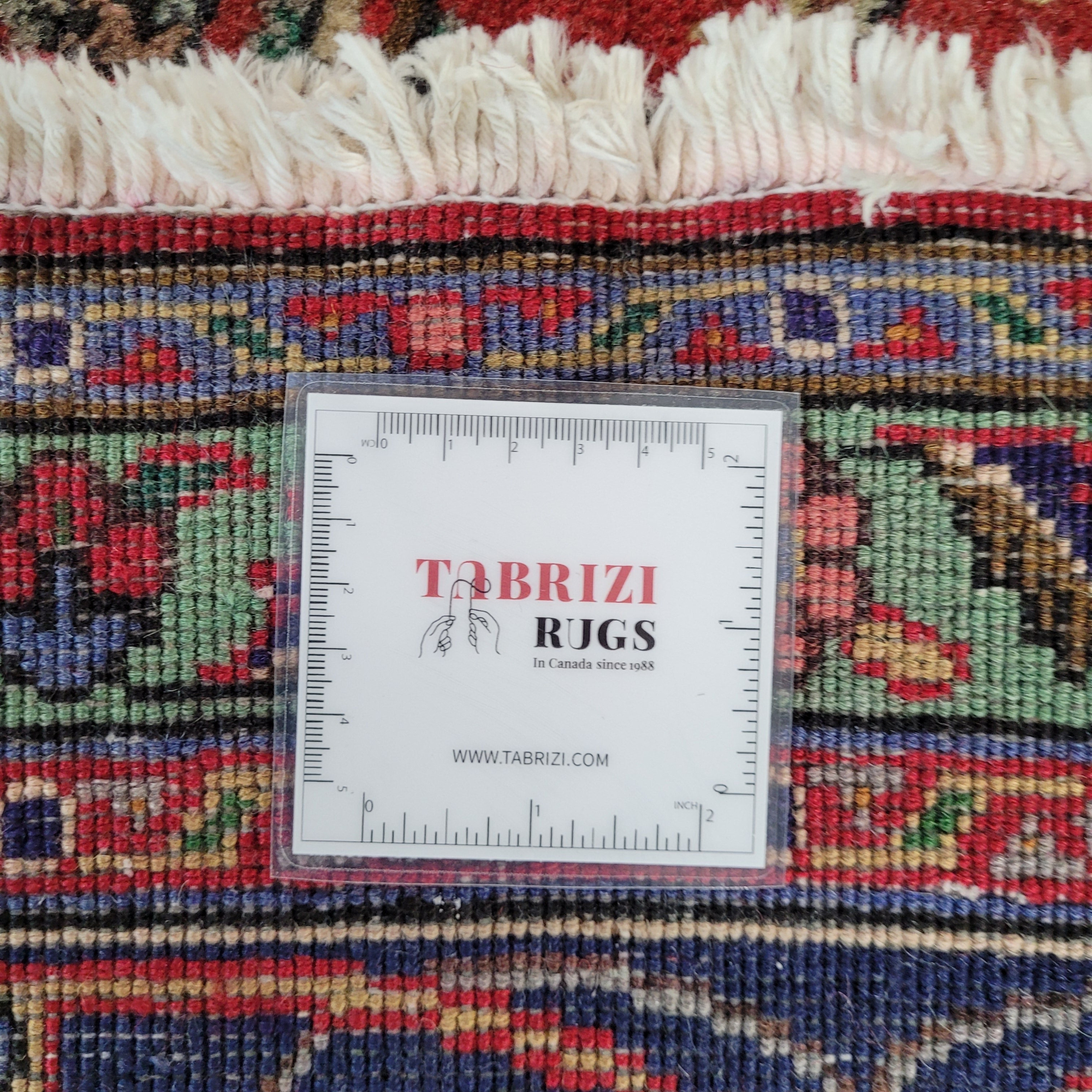 Tabriz Red Handmade Rug 7'10