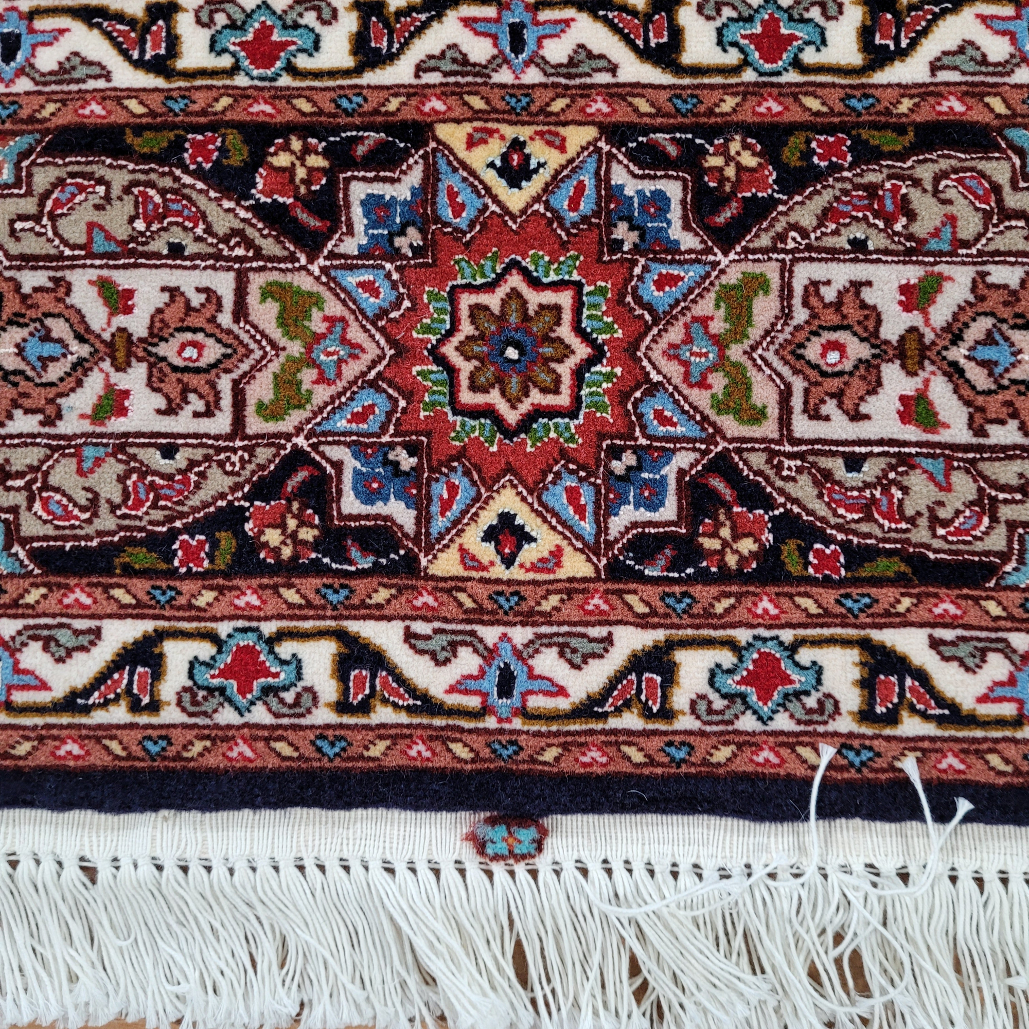 Gonbad Tabriz Multi Handmade Rug 5'1