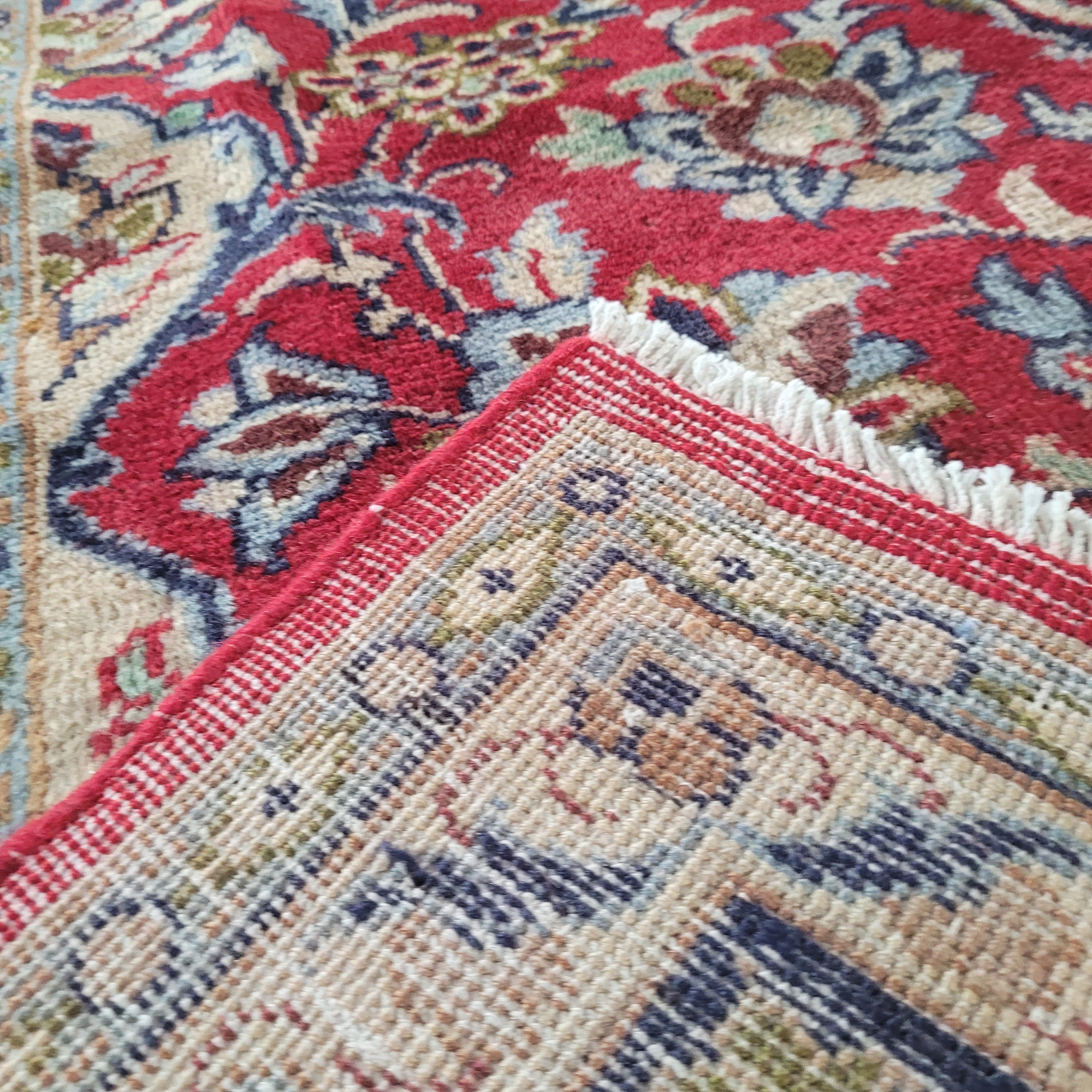 Najafabad Medallion Red Hand Knotted Rug 8'1