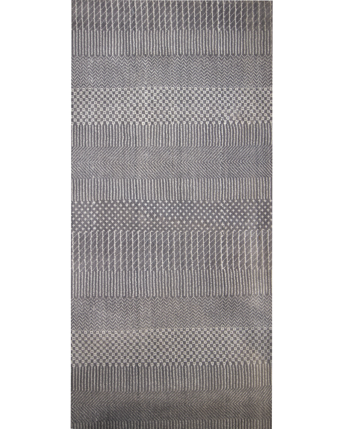 Grass Grey/Ivory Woven Runner Rug-Area rug for living room, dining area, and bedroom