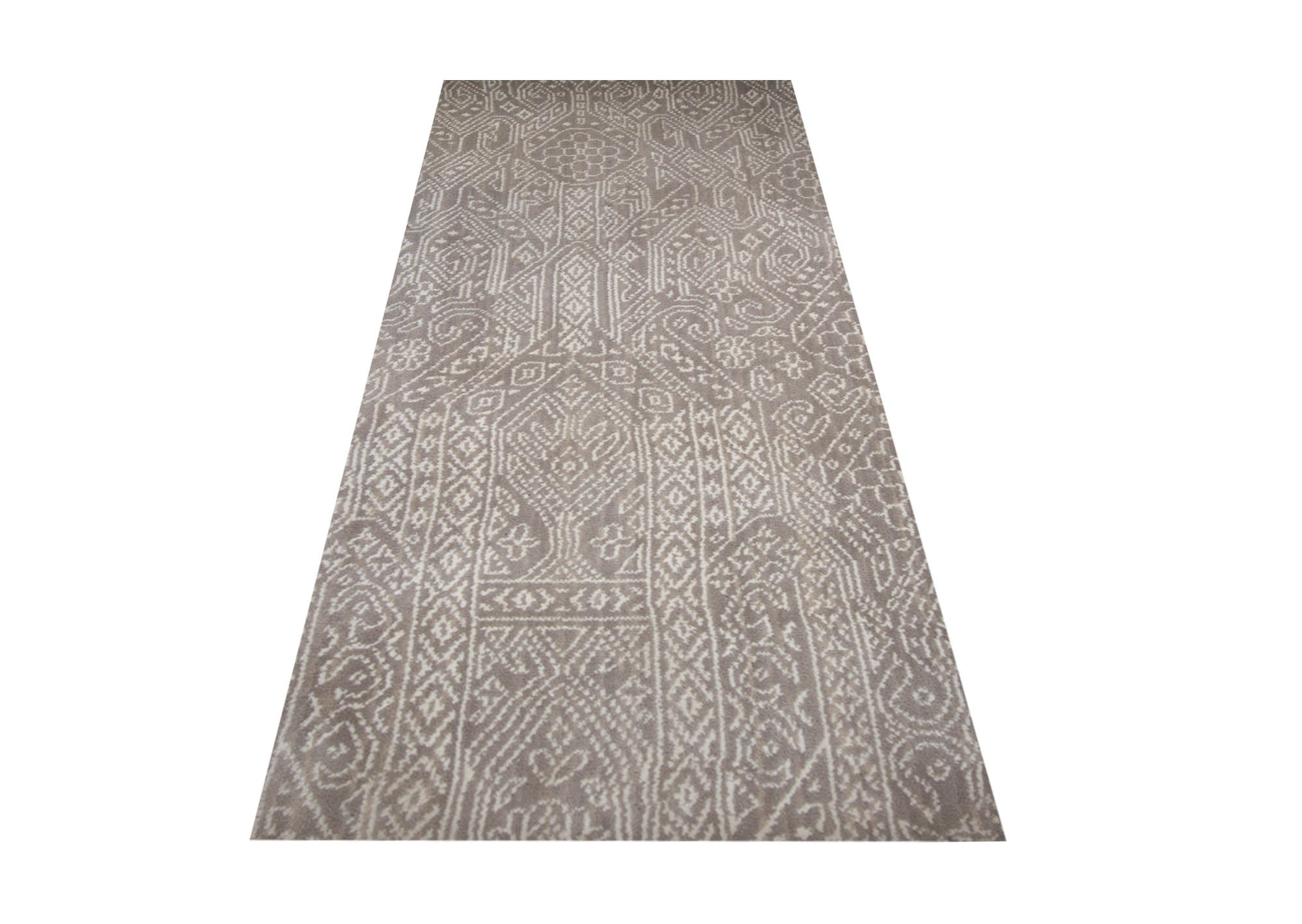 Grass Beige/Ivory Woven Runner Rug-Area rug for living room, dining area, and bedroom