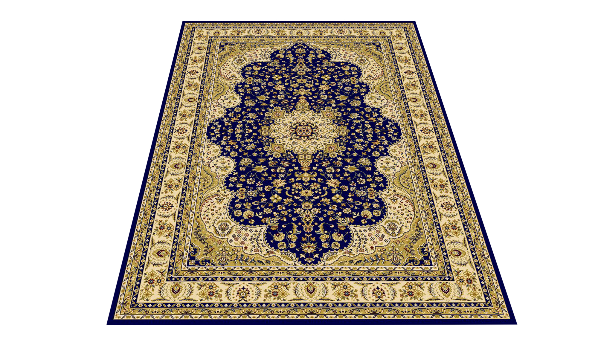 Sandra Imperial Blue Woven Rug-Area rug for living room, dining area, and bedroom