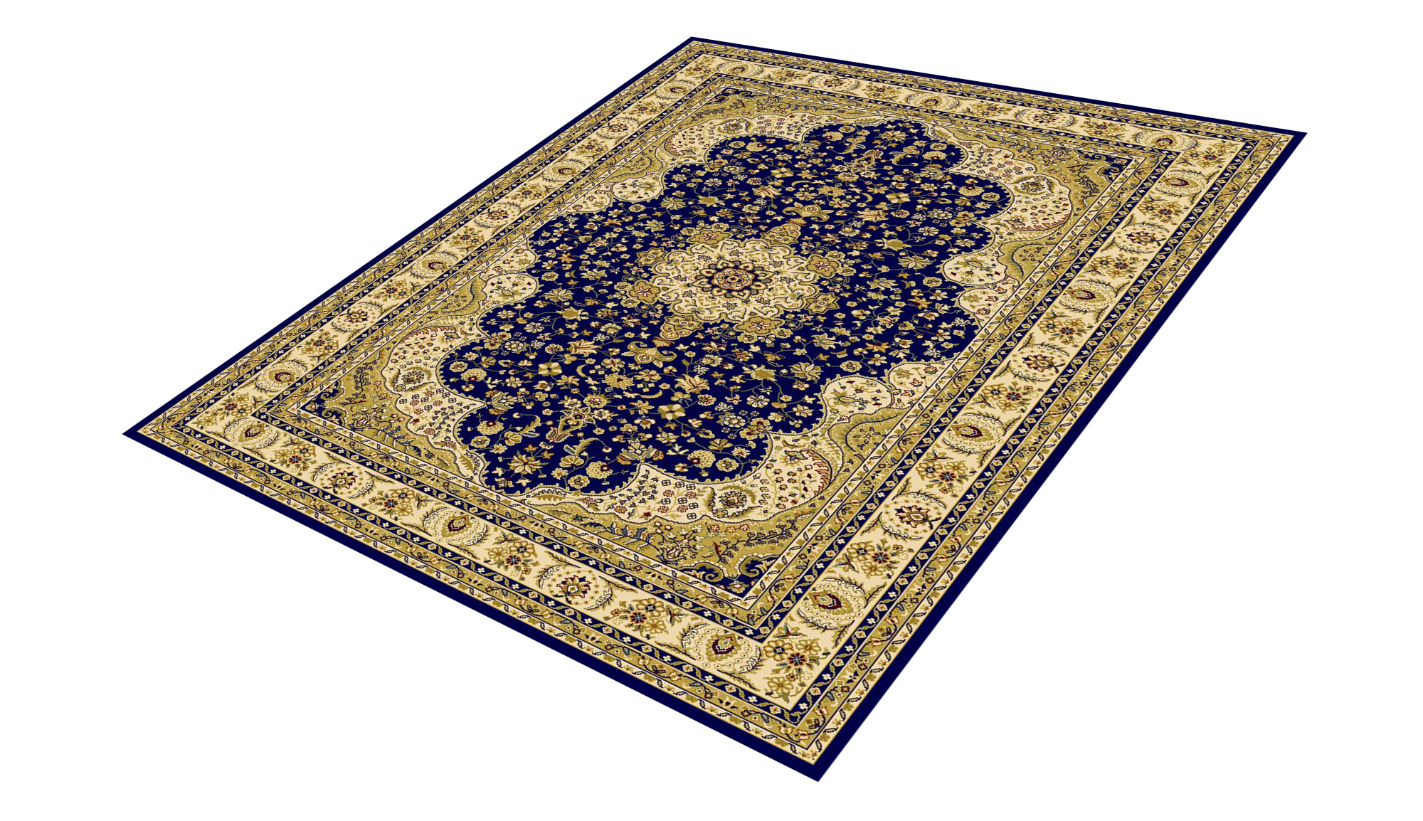 Sandra Imperial Blue Woven Rug-Area rug for living room, dining area, and bedroom