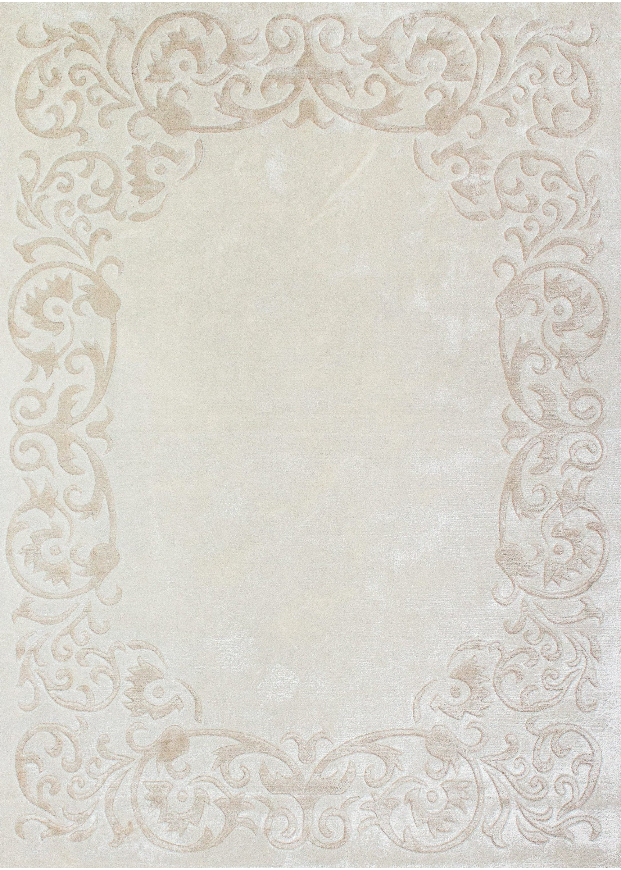 Royal Saten Ivory/Beige Woven Rug-Area rug for living room, dining area, and bedroom