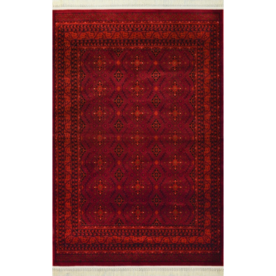 Afghan Style Herati Red Loomed Rug