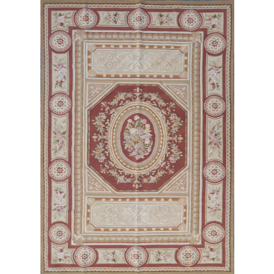 Aubusson Tapestry Needle Point Handmade Rug