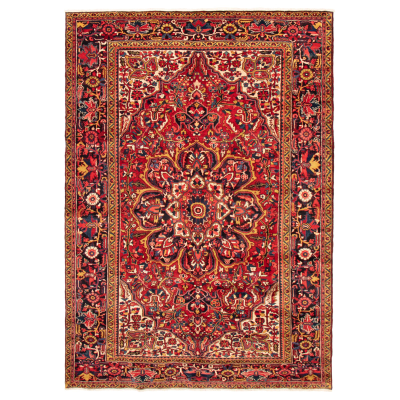 Heriz Red Hand Knotted Rug 8'0