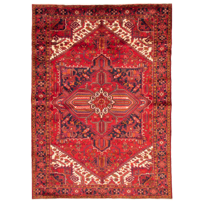 Heriz Red Hand Knotted Rug 8'6