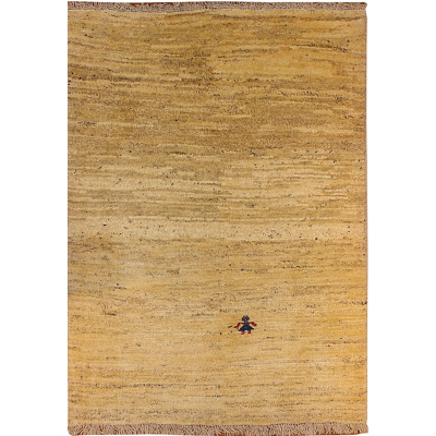Gabbeh Ivory Hand Knotted Rug 3'1
