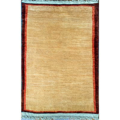 Gabbeh Red Hand Knotted Rug 2'10