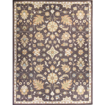 Agra Tufted Brown Hand Tufted Rug 9'0