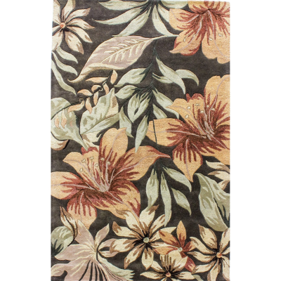 Tropical Olive Woven Rug 5'0
