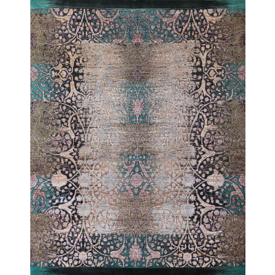 Oxidized Multi Hand Knotted Rug 5'9