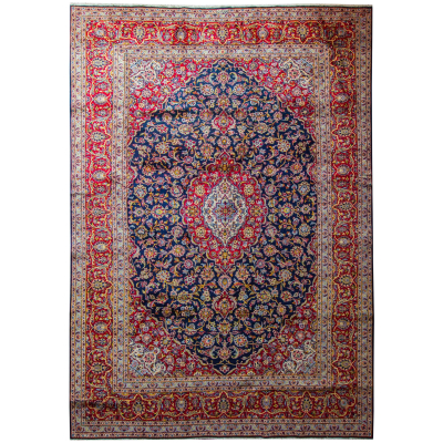 Kashan Hand Knotted Rug 7'10