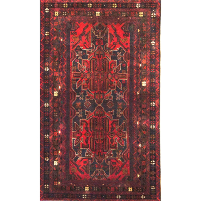 Baluch Hand Knotted Rug 4'2