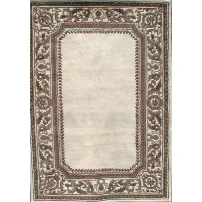 Aubusson Tufted Ivory Hand Tufted Rug