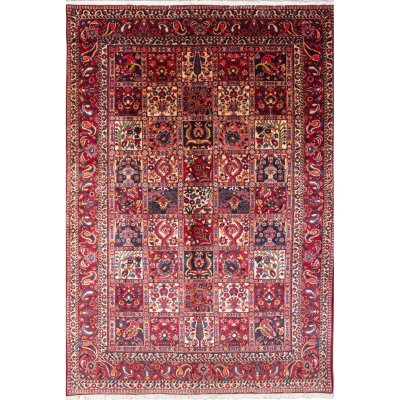 Bakhtiari Red Hand Knotted Rug 6'11