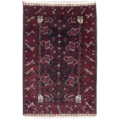 Baluch Hand Knotted Rug 4'4