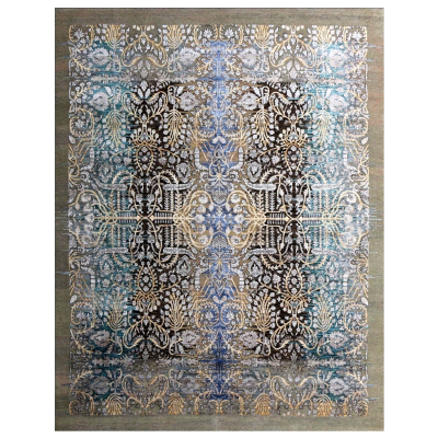 Oxidized Hand Knotted Rug 8'0