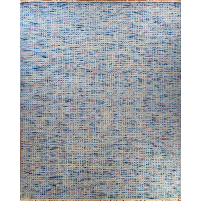 Grass Blue Hand Knotted Rug 8'0