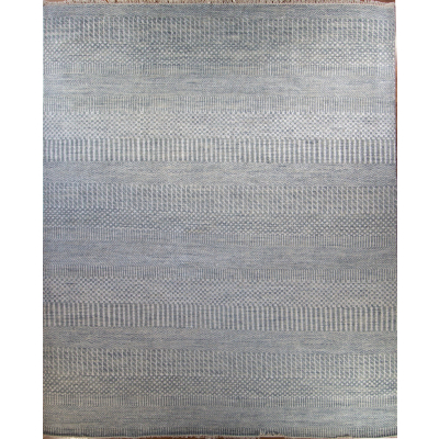 Grass Light Grey Hand Knotted Rug 6'0